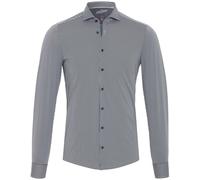 Pure Functional Slim Fit Jerseyhemd schwarz, Gestreift