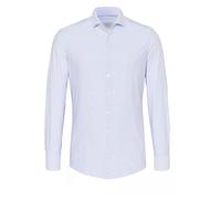 Pure Functional Slim Fit Hemd Streifen Hellblau, Gestreift