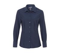 pure - PURE- Functional Bluse slim fit Langarm blau - Gr. - XS