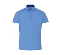 Pure Functional Slim Fit Poloshirt Kurzarm mittelblau