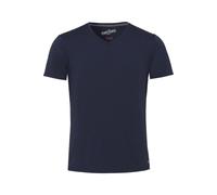 Pure Functional Slim Fit T-Shirt V-Ausschnitt marine, Einfarbig