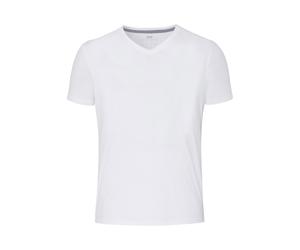 Pure Functional Slim Fit T-Shirt V-Ausschnitt weiss, Einfarbig