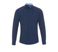 Pure h. Tico Herren 3393-21750 Pure-Functional Langarm Hemd, Uni dunkelblau, 37