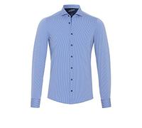 Pure Functional Shirt Streifen Navy - Größe 42 Blau 42