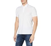Pure Slim Fit Poloshirt Kurzarm weiss, Einfarbig