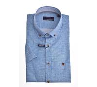 pure - HATICO- Sport Hemd regular fit Halbarm blau - Gr. - XXL