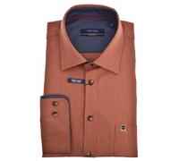 pure - HATICO- Sport Hemd Regular Fit Langarm orange - Gr. - XL