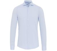 Pure Hemd Functional Pied De Poule Blau - Größe 42 Blau 42