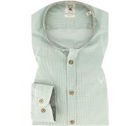 PURE Hemd Herren Slim Fit Langarm Baumwoll-Stretch grün, XL