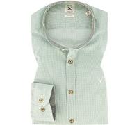 PURE Hemd Herren Slim Fit Langarm Baumwoll-Stretch grün, XXL