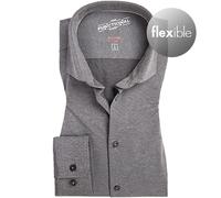 PURE Hemd Herren Slim Fit Langarm Funktionsmaterial schwarz, 38