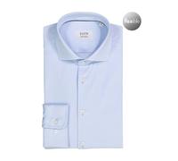 PURE Hemd Herren Slim Fit Langarm Jersey blau, 44