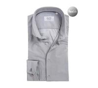 PURE Hemd Herren Slim Fit Langarm Jersey grau, 41