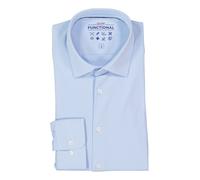 Pure Slim Fit Functional Hemd Langarm New Kent Kragen Jersey hellblau