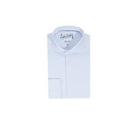 PURE Hemd Herren Slim Fit Langarm Jersey blau, 39