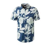 PURE Kurzarmhemd Herren Slim Fit Kurzarm Baumwolle blau, XXL