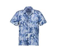 PURE Kurzarmhemd Herren Slim Fit Kurzarm Jersey blau, XL