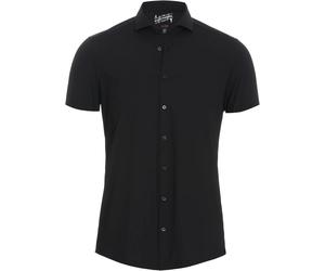 Pure Kurzarmhemd The Functional Shirt Blau-Schwarz - Größe 44 Schwarz 44
