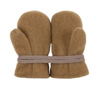 PURE PURE by Bauer Baby Handschuhe Fäustlinge Bio-Merinowolle Fleece ermine Gr.1 (6-12 Monate)