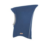 PURE PURE by Bauer Baby und Kinder Fleece Schlupfmütze, Reflektor, Bio-Merinowolle dark denim Gr. 45/47