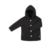 PURE PURE by Bauer Baby und Kinder Jacke mit Kapuze Wollwalk anthrazit Gr.98/104