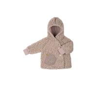 Wolle Plüsch-Mantel beige 98/104