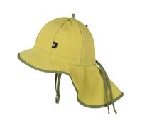 PURE PURE by Bauer Baby und Kinder Sonnenschutz Mütze mit Bindebändern UV 50 citronella Gr. 47