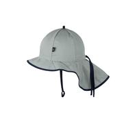 PURE PURE by Bauer Baby und Kinder Sonnenschutz Mütze mit Bindebändern UV 50 old green Gr. 47