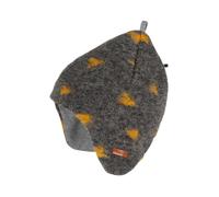 PURE PURE by Bauer Kinder Mütze Bio-Merinowolle Walk grau-bernstein Gr.55