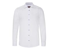 Pure Slim Fit Hemd weiss, Einfarbig