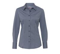 pure - PURE- Functional Bluse slim fit Langarm blau - Gr. - XS