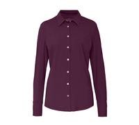 pure - PURE- Functional Bluse slim fit Langarm violett - Gr. - M