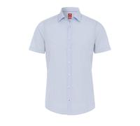 Pure Slim Fit Hemd Kurzarm hellblau, Einfarbig