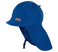 Pure Pure - Kid's Nackenschutz Mull - Cap, Gr. 45 cm, blau (InkBlue)
