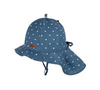 Pure Pure Mädchen Sonnenhut Steel-Blue/whiteKopfumfang in cm: 47