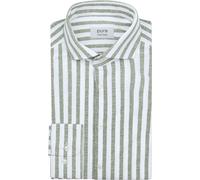 Pure Shirt Linen Optics Stripe Grün - Größe 42 (L) Grün 42