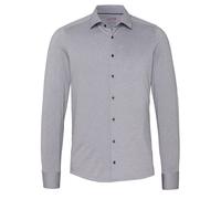 Pure Functional Slim Fit Jerseyhemd grau, Einfarbig