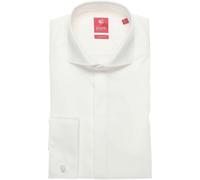 Pure Slim Fit Galahemd weiss, Einfarbig