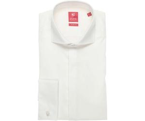 Pure Slim Fit Galahemd weiss, Einfarbig