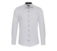 Pure Slim Fit Hemd silber, Faux-uni