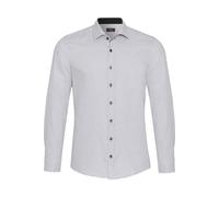 Pure Slim Fit Hemd silber, Faux-uni