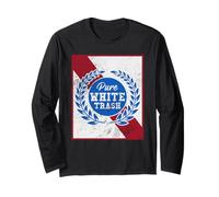 Pure White Trash Lustiger Redneck im Distressed-Look Langarmshirt