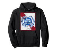 Pure White Trash Lustiger Redneck im Distressed-Look Pullover Hoodie