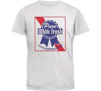 Pure White Trash White Adult T-Shirt L