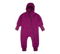 Pure Wollwalk-Overall mit Kapuze und Klappbündchen 62 beere wirkware