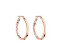 Purelei Inner Shine Creolen Ohrringe - Edelstahl 18K Vergoldet/Rosévergoldet oder Silber - 30 mm Ø, 2 mm Breite - Damen Ohrringe (Rosegold)
