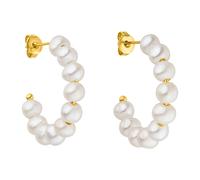 PURELEI® Aina Ohrringe (Gold) - Damenohrringe aus langlebigem Edelstahl - Wasserfeste Ohrringe Damen - 22mm Durchmesser - Modeschmuck für deinen individuellen Look