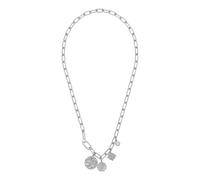 Purelei Aloha Gliederkette mit 4 Anhängern, 14K vergoldet | Verstellbar 50 cm, Zirkonia-Schmucksteine, Karabinerverschluss, Als Y-Kette tragbar, 14 g leicht