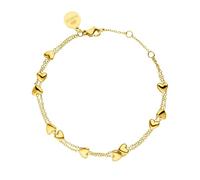 PURELEI Alohi Heart Armband, verstellbare Länge Gold