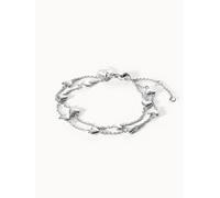 PURELEI Alohi Heart Armband, verstellbare Länge, Silber Silber